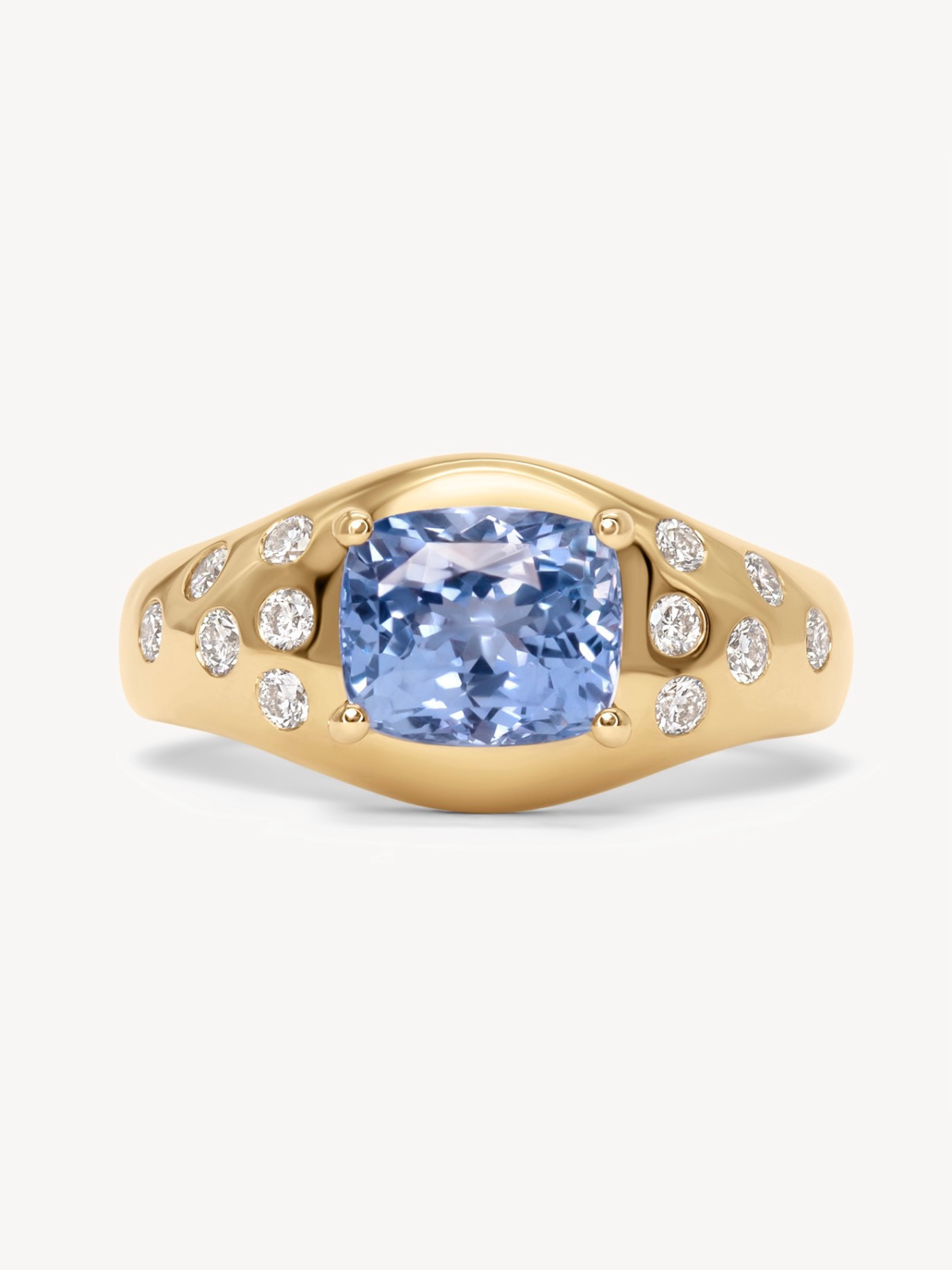 Unique Handcrafted Sapphire in the Rough Ring - One of a Kind Jewelry for Women | Perfect for Weddings, Anniversaries & Special Occasions