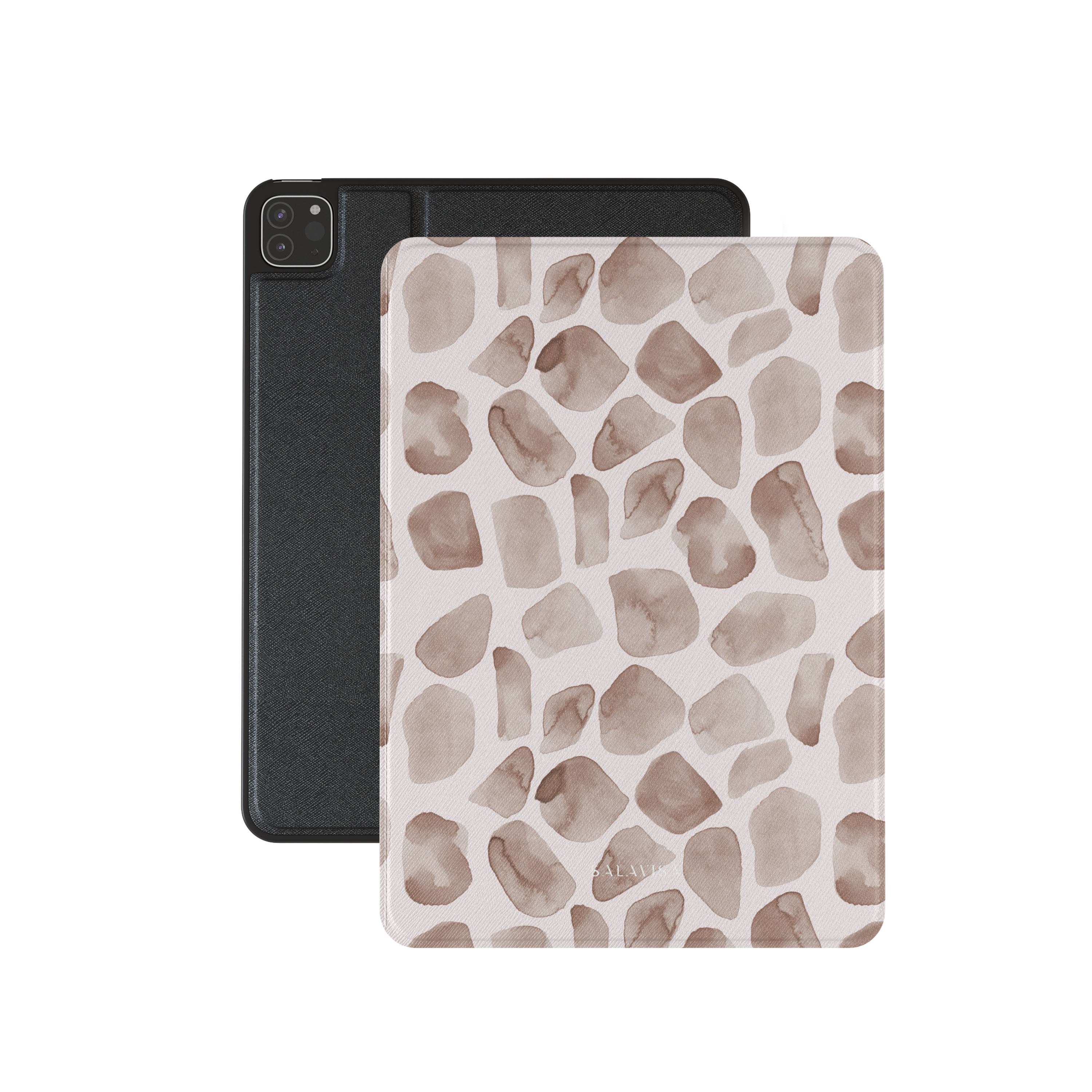 Brown Watercolor Safari iPad Case - Protective Cover for iPad Pro/Air/Mini - Perfect for Travel, Work & School | Durable & Stylish Design