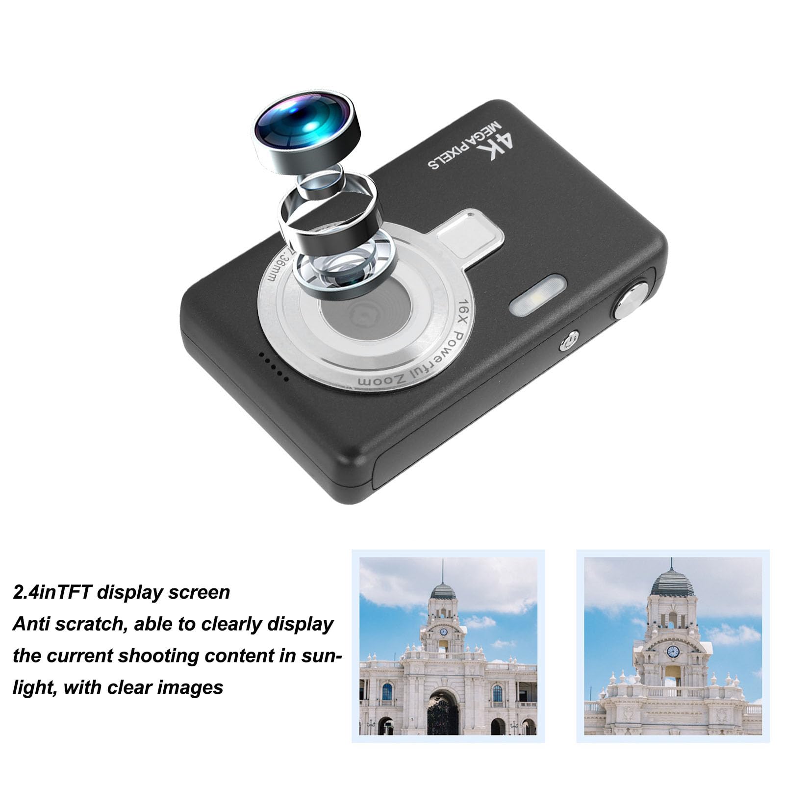 12MP Kids Digital Camera with 2.4