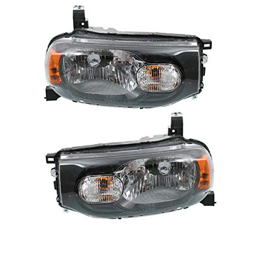 09-14 Cube Wagon Replacement Halogen Headlight Assembly - Left & Right Pair with Bulbs | Perfect for Night Driving & Off-Road Adventures