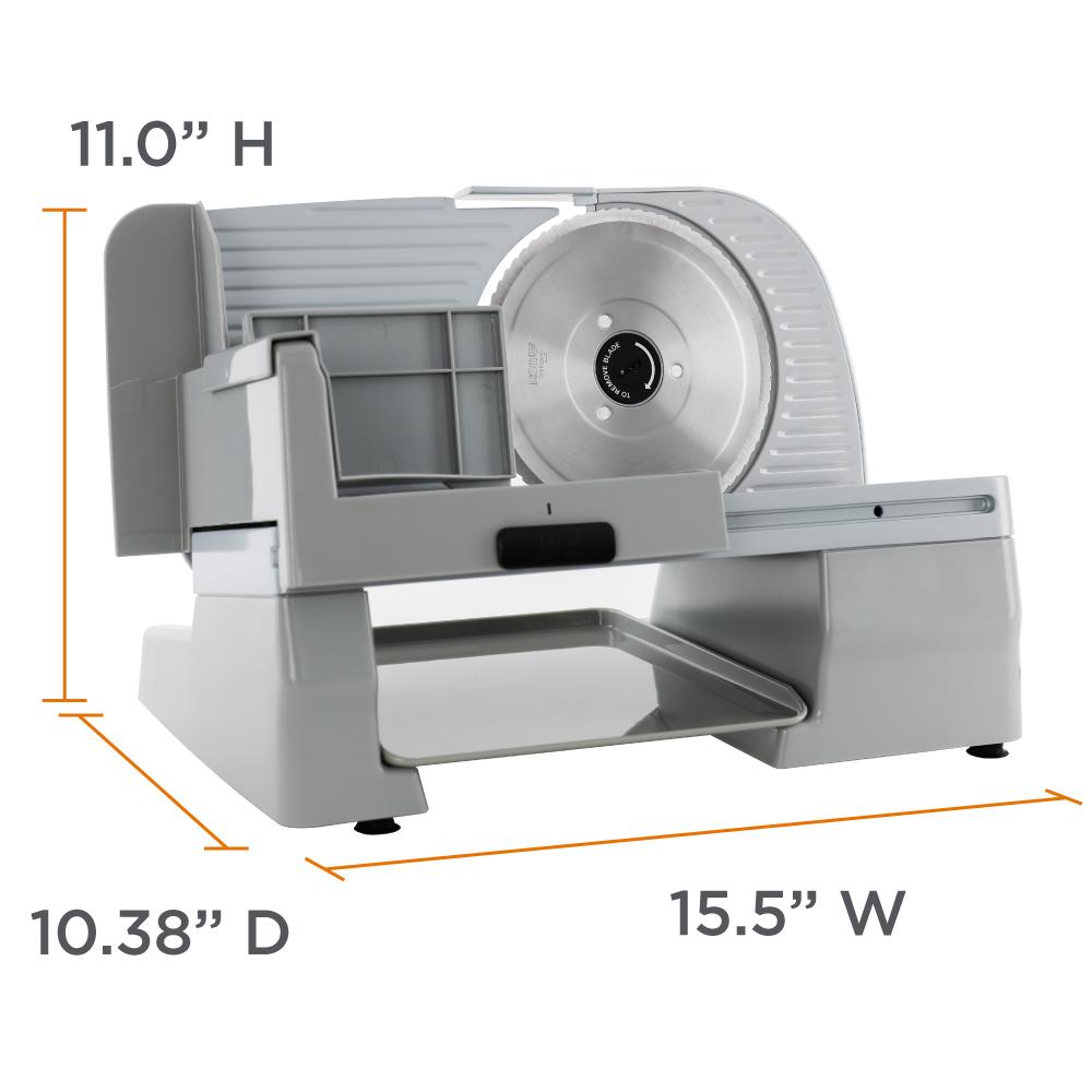 Refurbished CHEF'S CHOICE 609A Electric Meat Slicer with Home Essentials Warranty - Perfect for Deli, Home Kitchen & Food Preparation