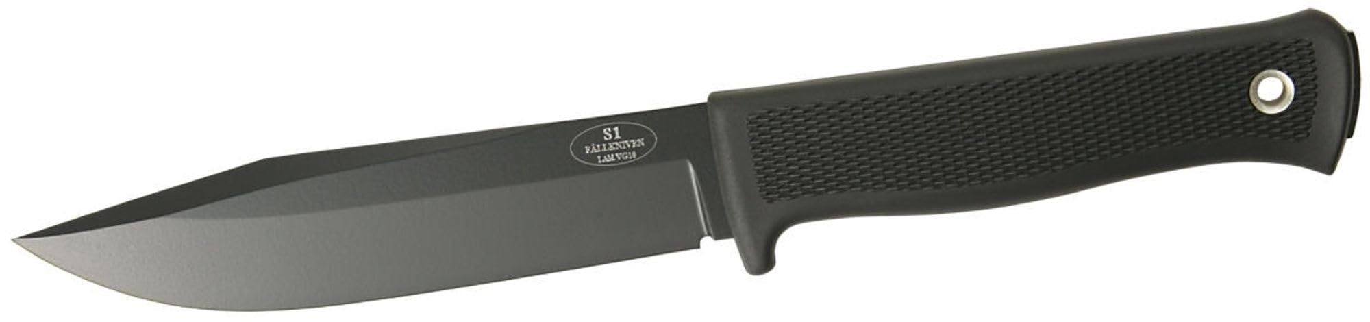 Fallkniven S1bL Black Fixed Blade Knife with Leather Sheath - Premium Swedish Survival Knife for Hunting, Camping & Outdoor Adventures