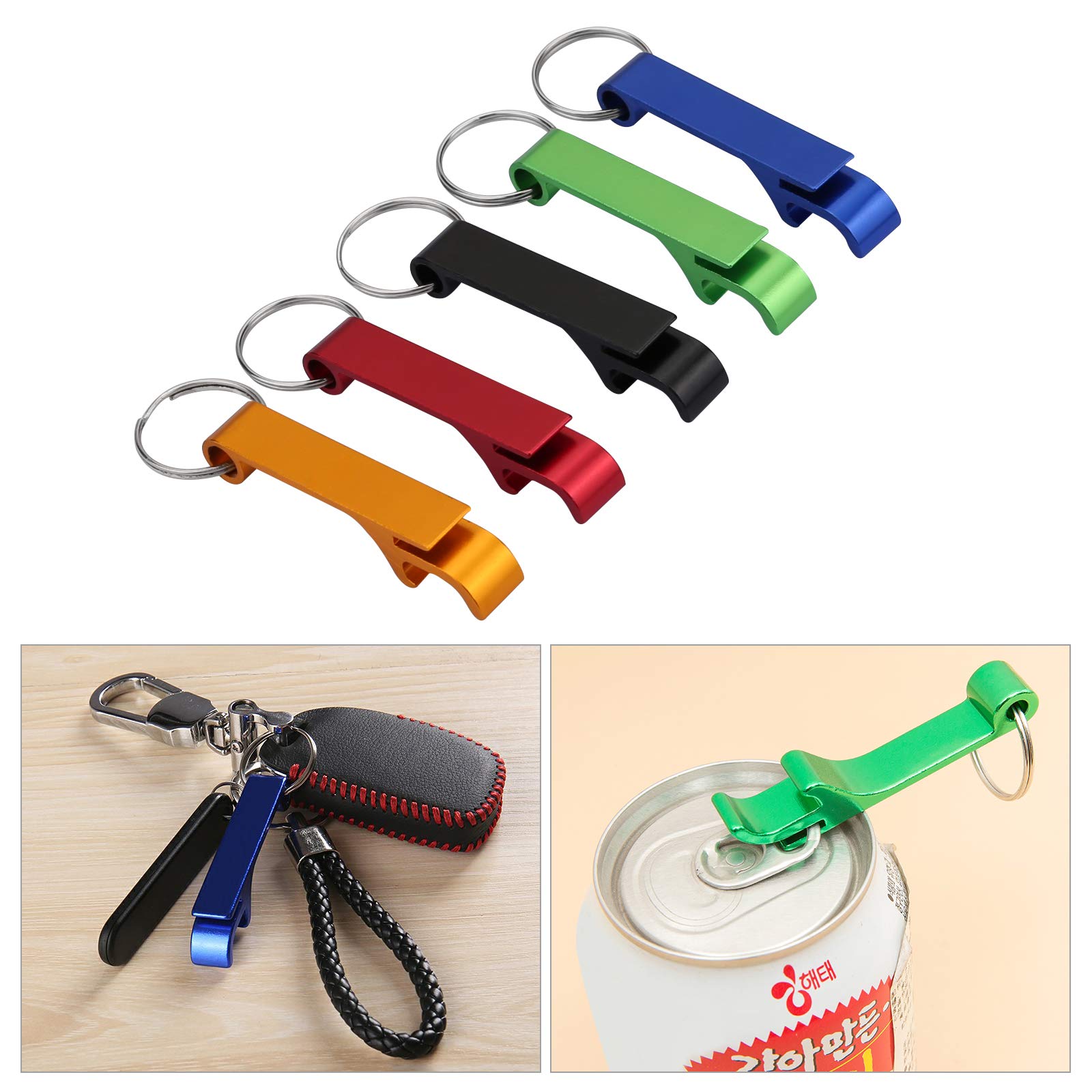 20 Pack Aluminum Beer Bottle Opener Keychain - Juliyeh Black Claw Bar Bottle Openers (6.5cm) for Soda, Beverage & Beer - Perfect for Parties, Camping, BBQs & Everyday Carry