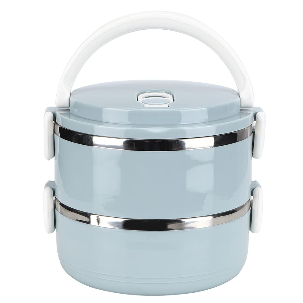 Insulated Stainless Steel Lunch Box for Hot & Cold Food - Double Layer Leak-Proof Food Jar for Kids & Adults - Perfect for School, Office, Picnics & Travel