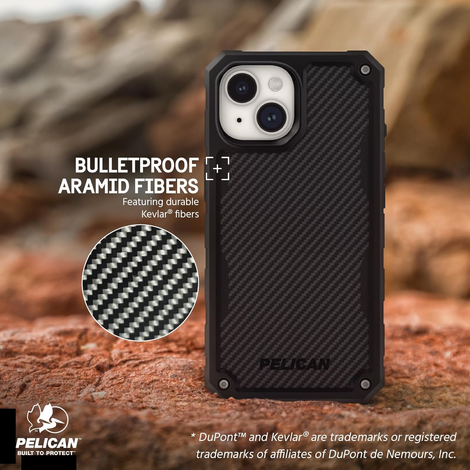 Pelican Shield Series Military-Grade Rugged Case for iPhone 15/14/13 (6.1