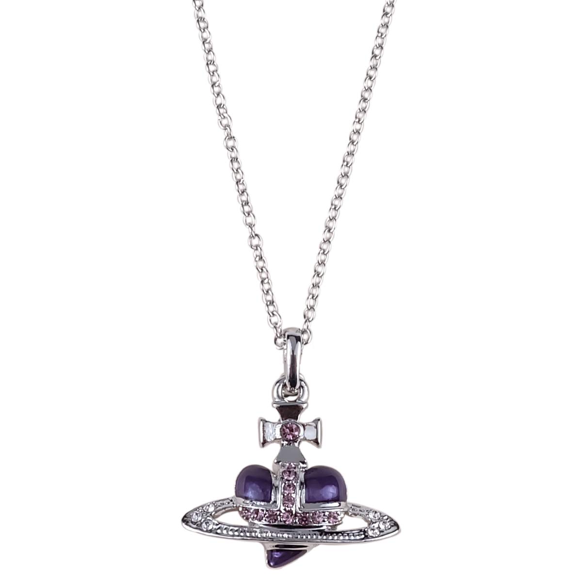 Vintage Handmade Heart Necklace for Women - Purple Gemstone Pendant Jewelry, Birthday Gift for Wife, Mother, Daughter & Best Friend | Perfect for Valentine's Day, Anniversary & Special Occasions