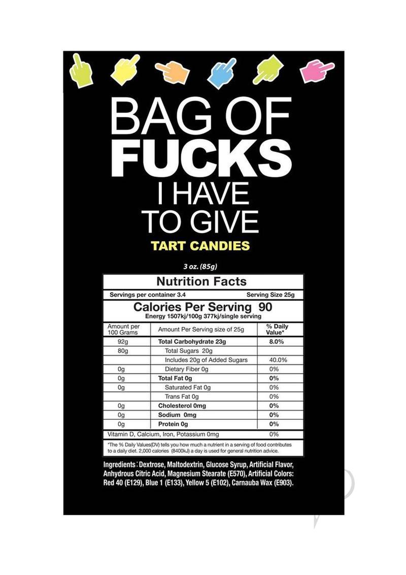 Bag of Fucks I Have to Give - 25 Pack Assorted Flavors - Perfect for Office Gifts, Prank Jokes & Stress Relief