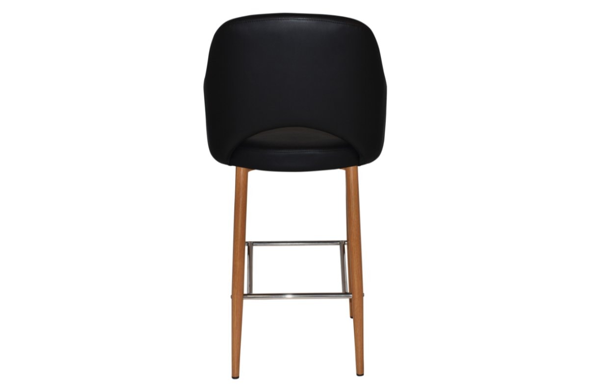 EZ Hospitality Avalon Stool with Arms - Light Oak Finish - 750mm Seat Height - Perfect for Kitchen Islands, Bars & Commercial Settings