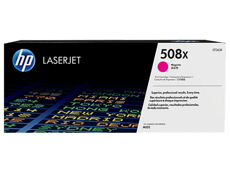Original HP 508X Magenta LaserJet Toner Cartridge - High Yield Replacement for HP Printers | Perfect for Office Documents, Business Reports & Home Printing