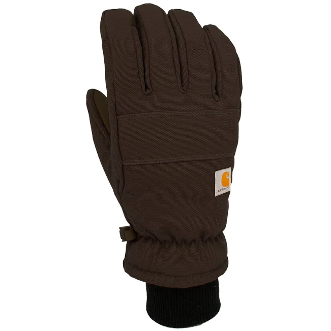 Carhartt Women's Insulated Duck Work Gloves - Synthetic Leather with Knit Cuff (GL0781W) for Winter Construction, Outdoor Jobs & Cold Weather Activities