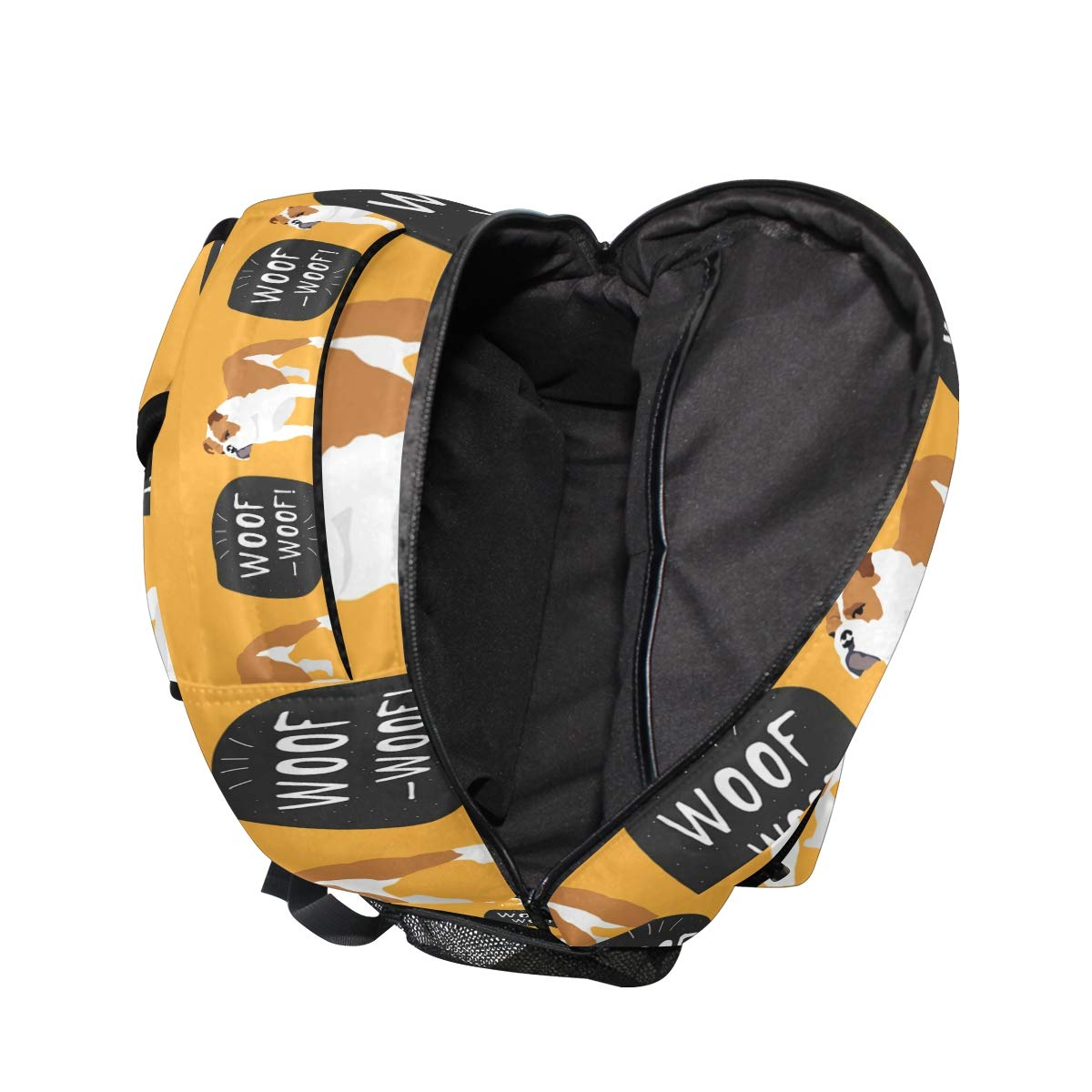 Senya English Bulldog Backpack - Durable School Bag, Travel Daypack & Rucksack for Students | Perfect for College, Hiking & Everyday Use