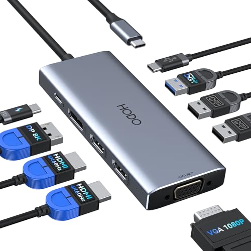 Grey 9 IN 1 Docking Station