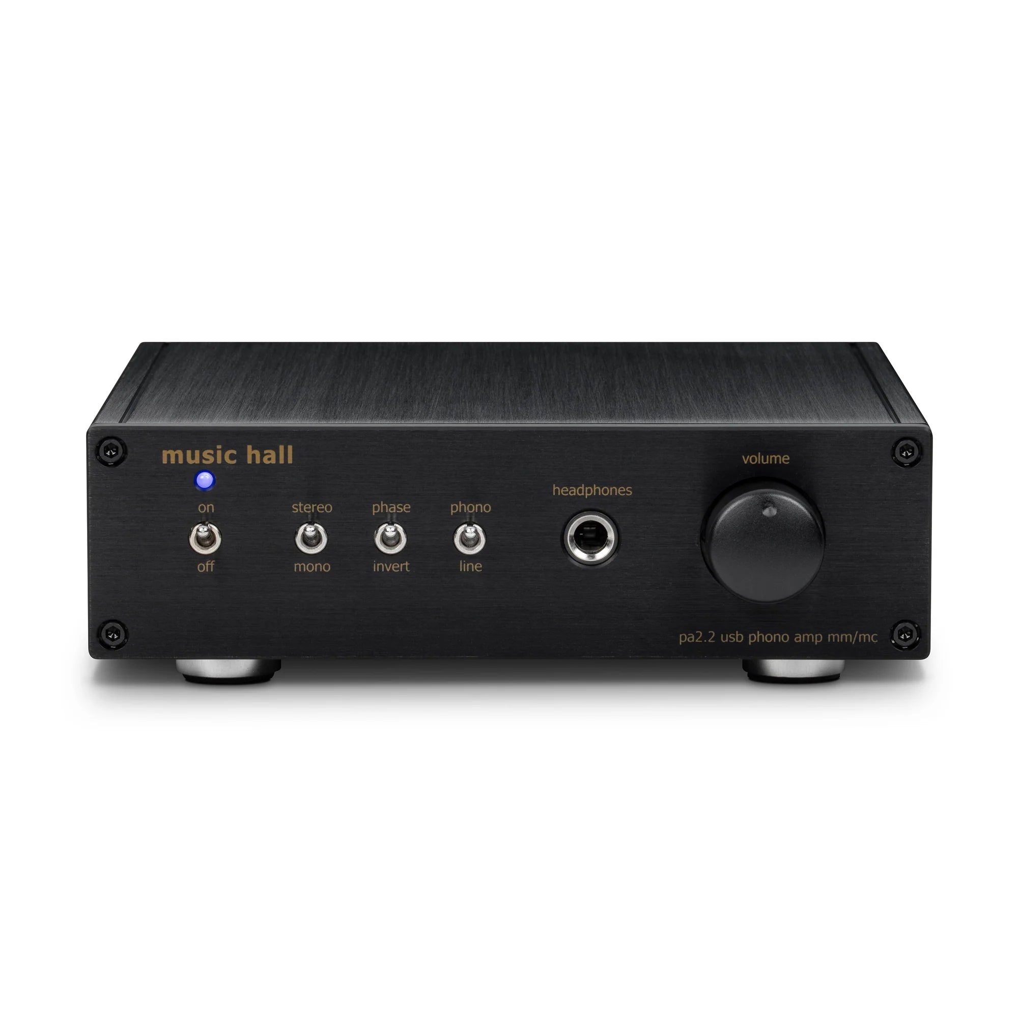 Music Hall PA2.2 Phono Preamplifier with A2D Converter & Headphone Amp - Perfect for Vinyl Record Players & Home Audio Systems