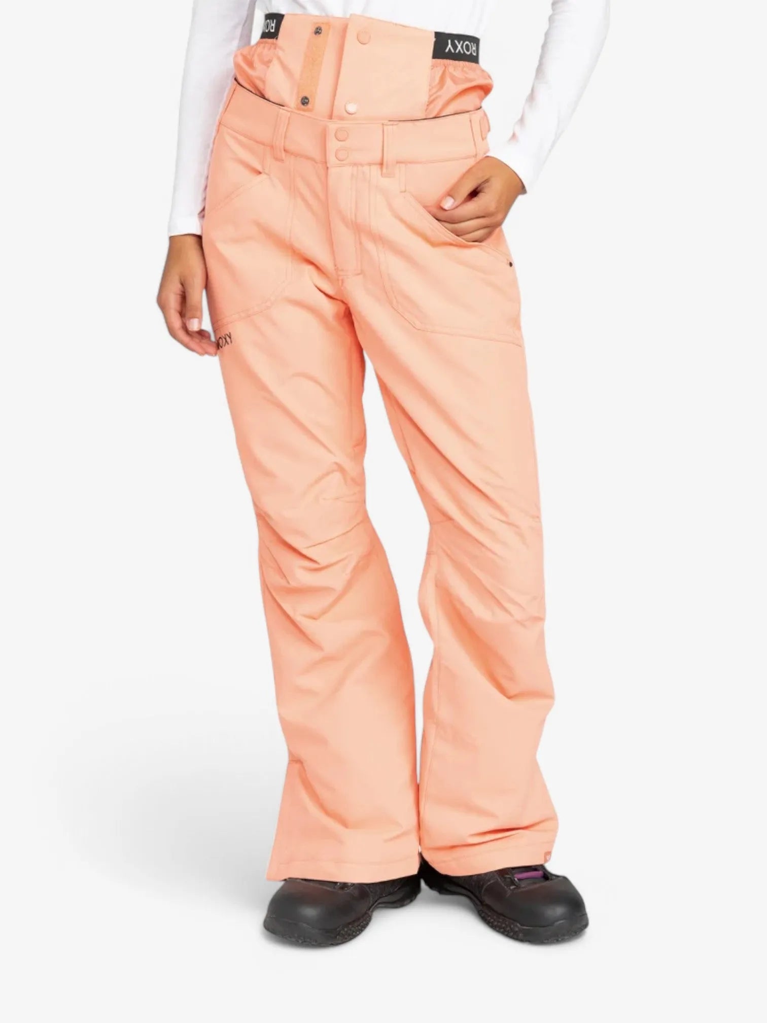 ROXY Women's Snowholic Coral Snow Pants - Waterproof, Insulated Ski Pants for Women - Perfect for Skiing, Snowboarding & Winter Outdoor Activities