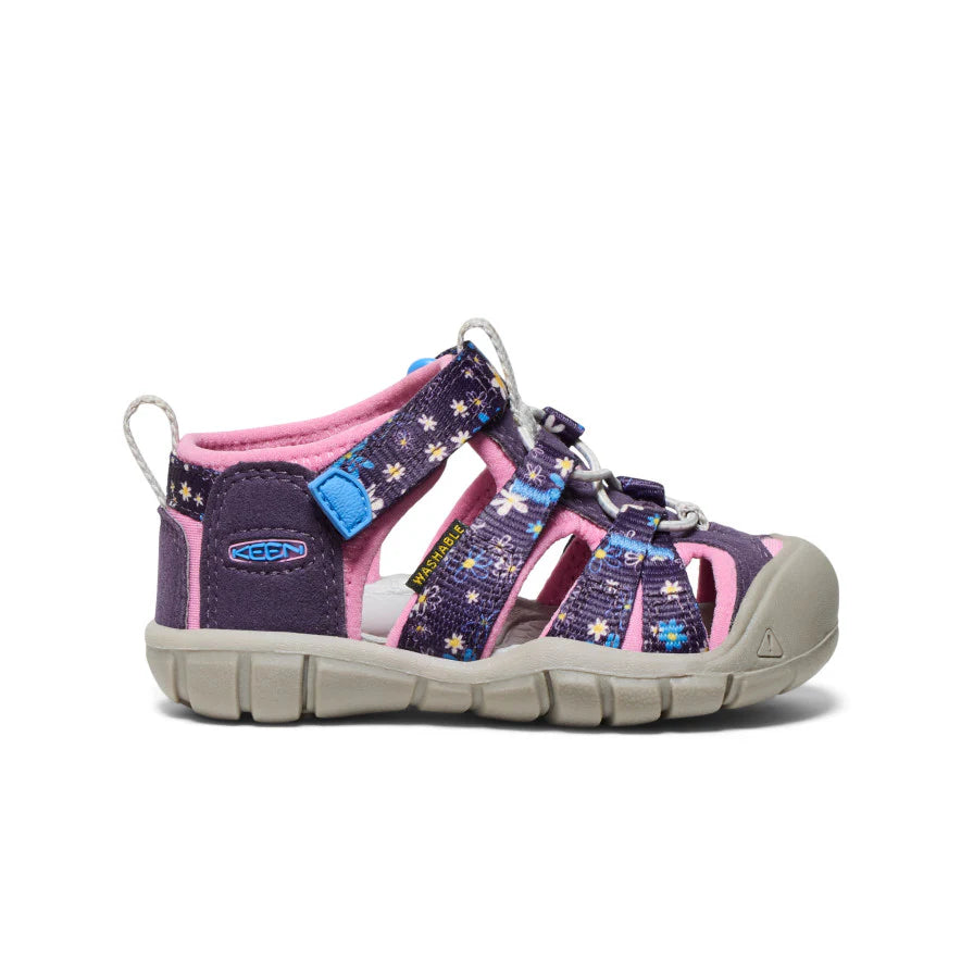 Keen Daisies/Marina Seacamp II CNX Toddler Sandals - Waterproof & Comfortable Kids Beach Shoes for Boys & Girls - Perfect for Summer Play, Poolside & Outdoor Adventures