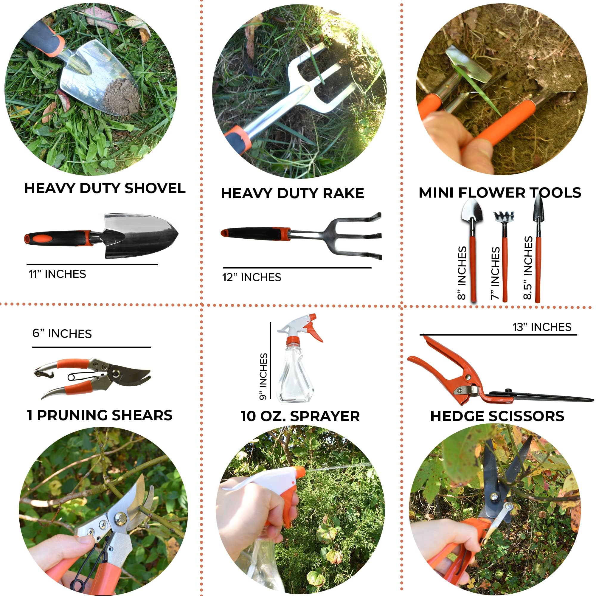 Premium Stainless Steel Gardening Tools Set for Women - 5-Piece Kit with Shovel, Trowel, Fork, Rake & Gloves | Ergonomic Garden Tools for Planting, Weeding & Landscaping | Ideal Gift for Female Gardeners & Outdoor Enthusiasts