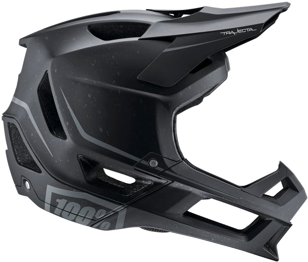 Trajecta 100% All Mountain & Endurance MTB Helmet - Lightweight Breathable Bike Helmet with Smartshock Technology, Adjustable Visor & Chin Bar - Perfect for Trail Riding, Downhill & Cross-Country Cycling