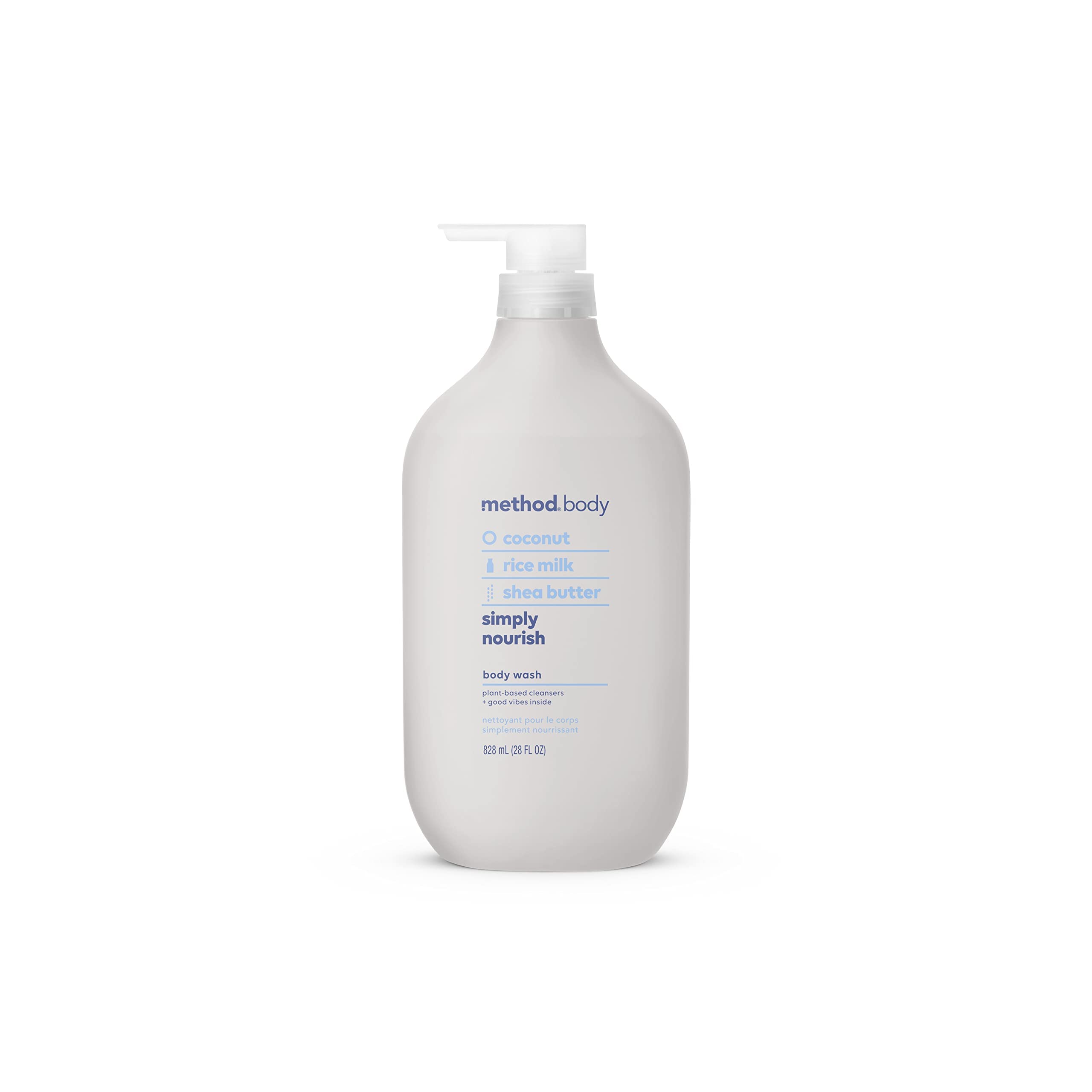 Method Simply Nourish Body Wash - 28 oz | Paraben & Phthalate Free | Vegan & Cruelty-Free | Hydrating Shower Gel for Dry Skin | Perfect for Daily Use & Sensitive Skin Care