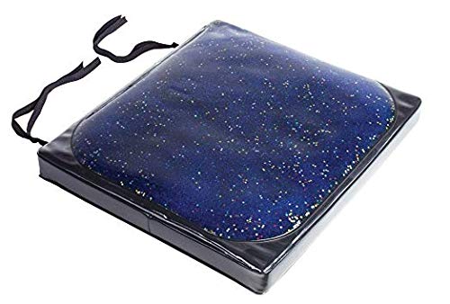 SKIL-CARE Gel Foam Seat Cushion 16x16x2.5 Inch - Pressure Relief for Office Chair, Wheelchair & Car - Starry Night Design for Comfort & Support