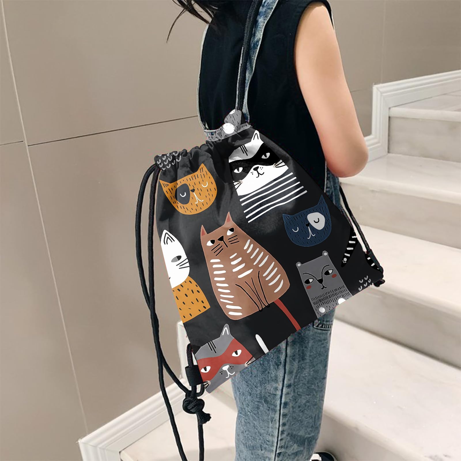 Waterproof Drawstring Backpack - 13