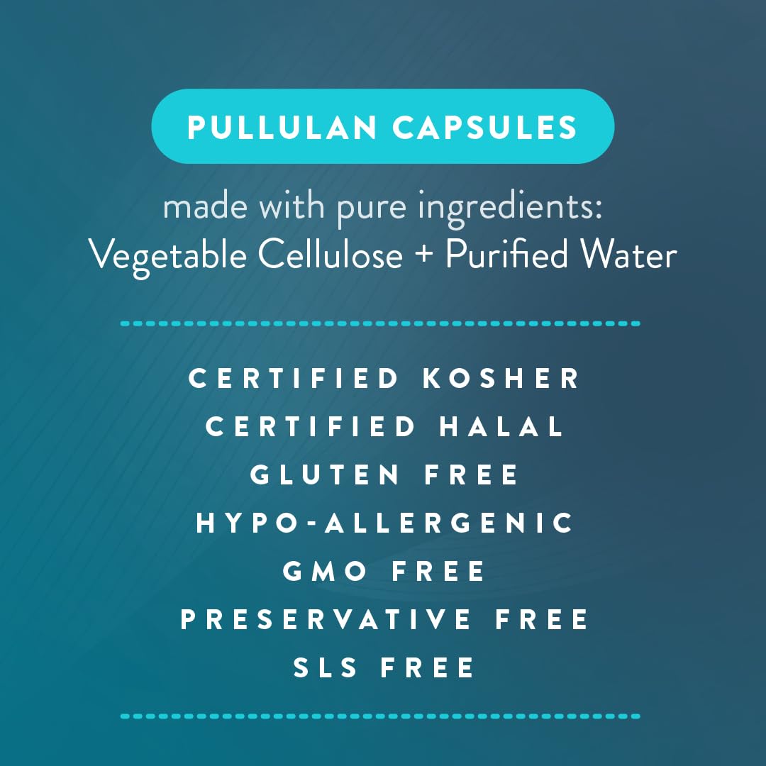 PureCaps USA - Size 1 Empty Vegetarian Pullulan Capsules | 100 Clear Vegan Pills | Non-GMO, SLS, Gluten & Preservative Free | Perfect for DIY Supplements, Herbal Remedies & Essential Oil Blends