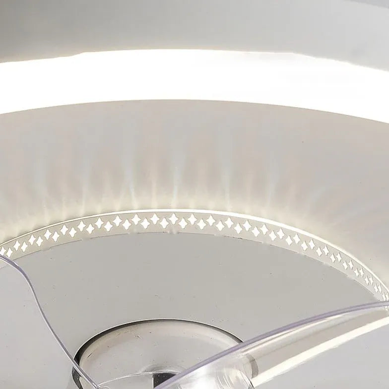Modern White Ceiling Fan with LED Light - Energy Efficient, Quiet, Remote Control - Perfect for Bedroom, Living Room & Office