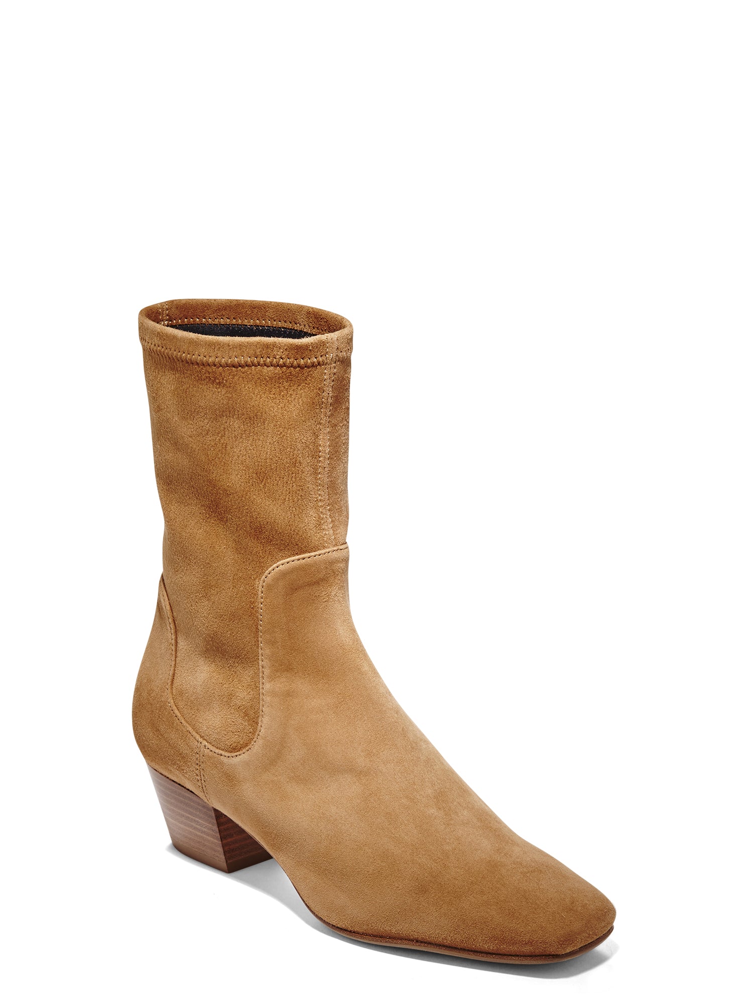Maelie Women's Suede Ankle Boots - Comfortable Low Heel Winter Booties for Casual Outfits & Office Wear