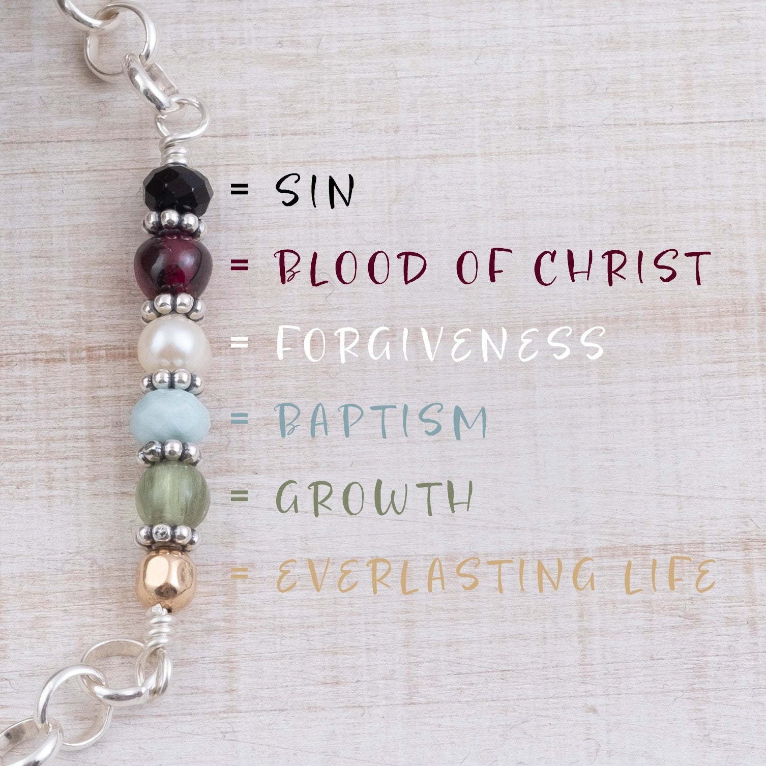 Beautiful Sterling Silver Salvation Story Link Bracelet - Religious Jewelry for Women - Perfect for Church, Bible Study & Daily Faith Inspiration