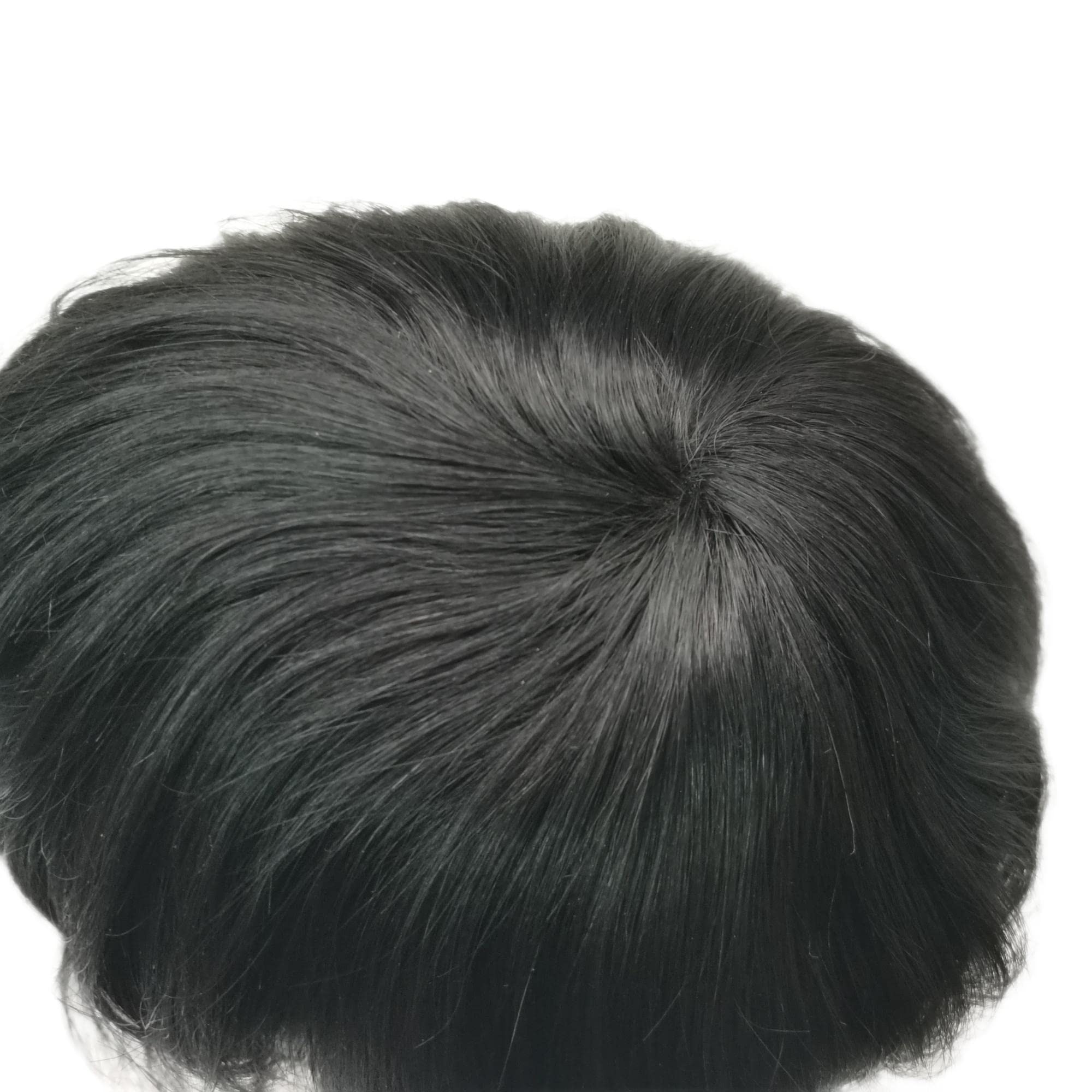 100% European Real Human Hair Toupee for Men - Mono Lace Hair Replacement System with PU Perimeter (#1B Off Black, 6x9) | Natural Looking Hairpiece for Thinning Hair & Baldness Cover | Perfect for Daily Wear, Special Occasions & Confidence Boost