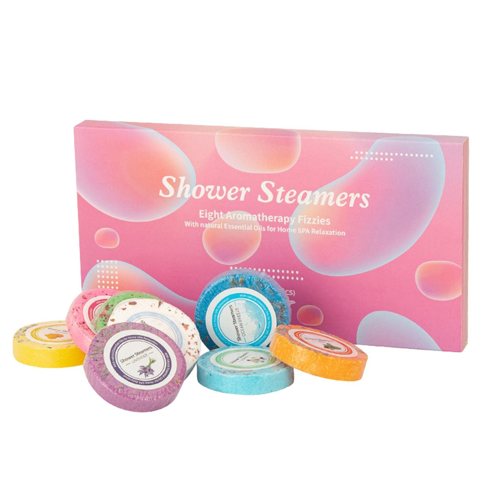 Organic Essential Oil Shower Steamers - Handmade Aromatherapy Bath Bombs for Relaxation & Slimming | Spa, Birthday, Valentine's & Mother's Day Gifts for Women | Perfect for Stress Relief & Home Spa Nights