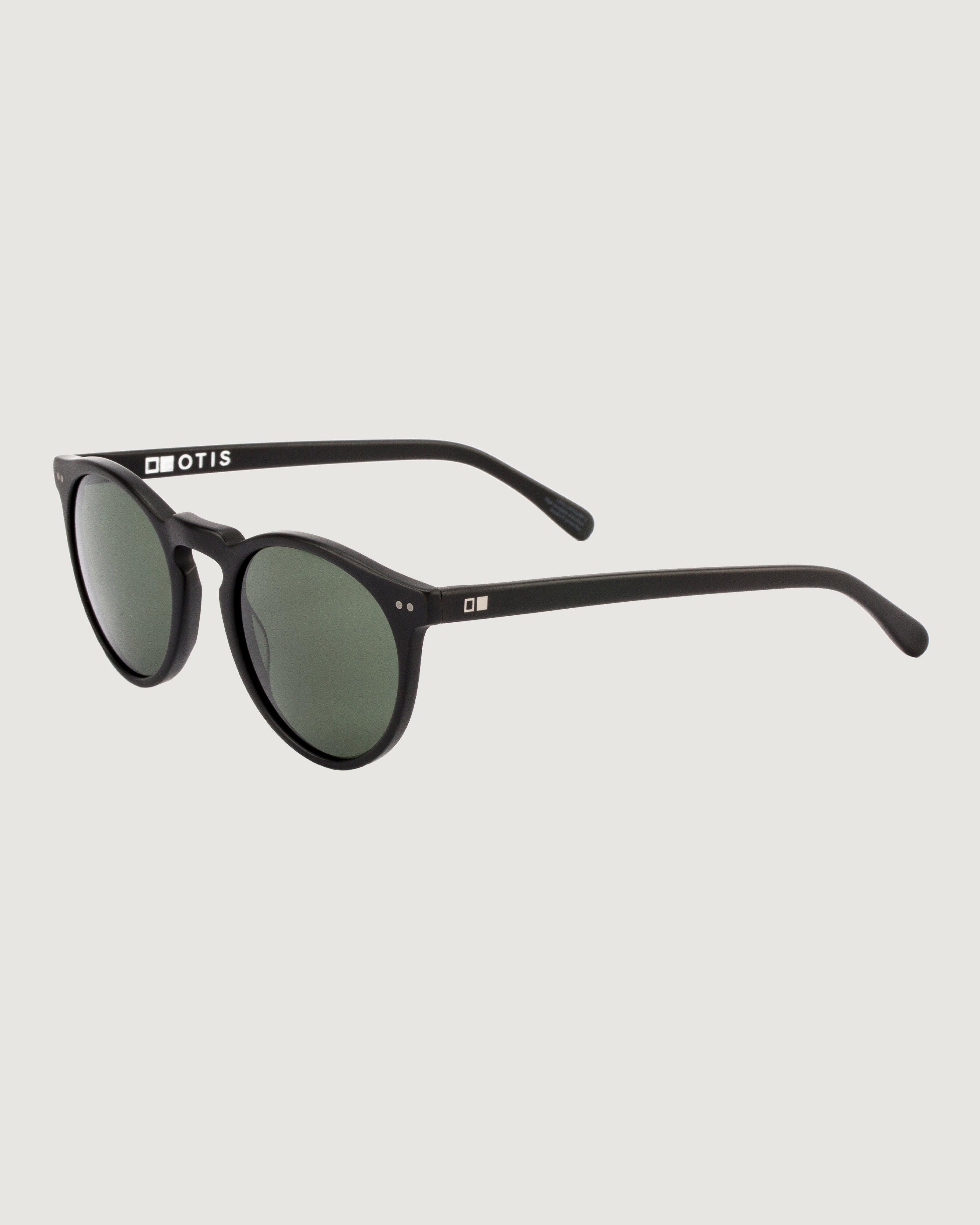 OTIS Omar Sunglasses - Eco-Friendly Matte Black/Grey Polarized Lenses - UV Protection for Men & Women - Perfect for Driving, Beach & Outdoor Activities