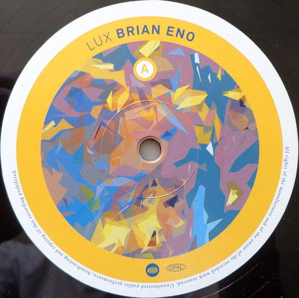Brian Eno - Lux (2xLP, Album, Mint Condition) | Ambient Music Vinyl Record for Relaxation & Meditation