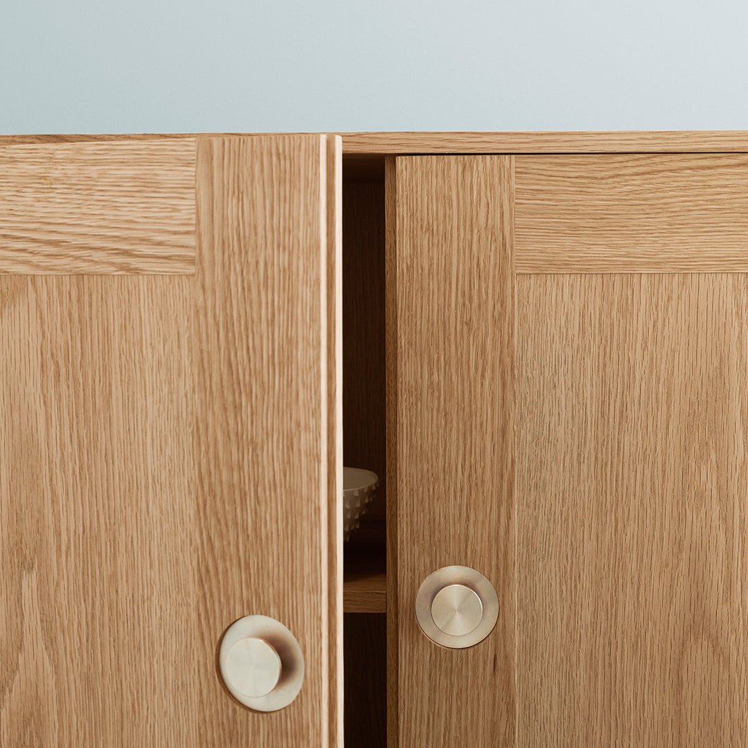 Modern Standing Cabinet with Adjustable Shelves - Sturdy Storage Solution for Living Room, Bedroom, or Office - FK632115F