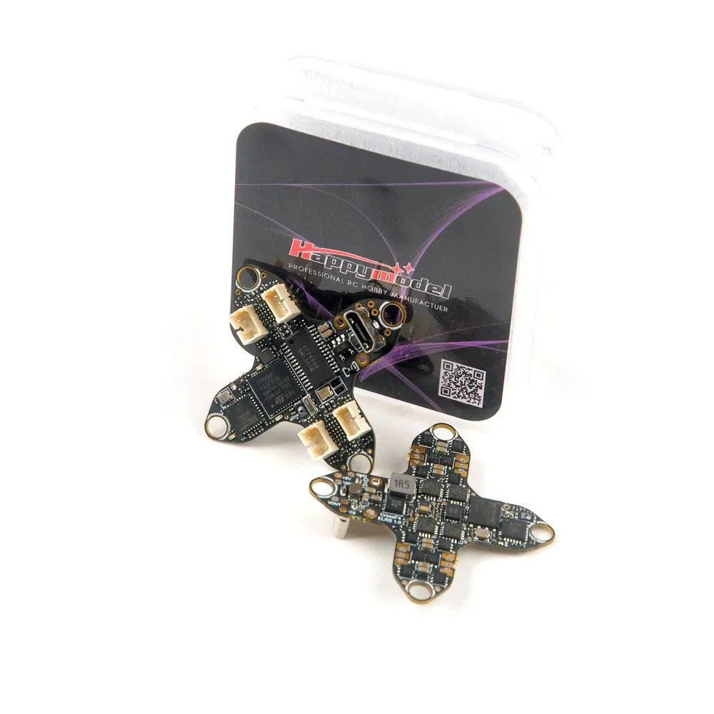 Happymodel CrossF4 ELRS 1-2S Flight Controller with BMI270 IMU & UART ELRS V3.0 Receiver for Tinywhoop Drones - Perfect for FPV Racing and Indoor Drone Flying
