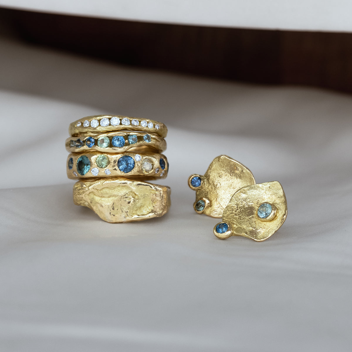 Elegant Crested Half Channel Ring for Women - Dainty Stackable Band for Everyday Wear & Special Occasions