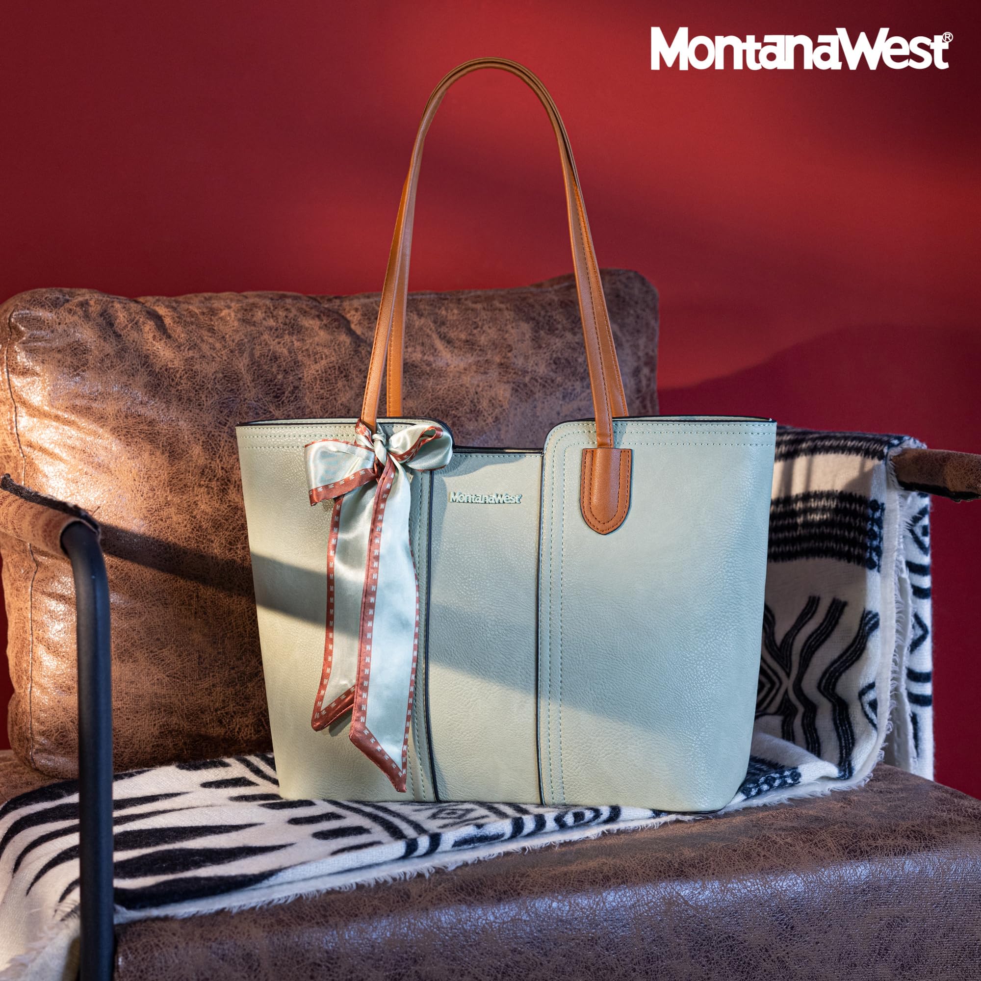 Montana West Women's Medium Tote Bag with Top Handle - Stylish & Spacious Handbag for Work, Travel & Everyday Use