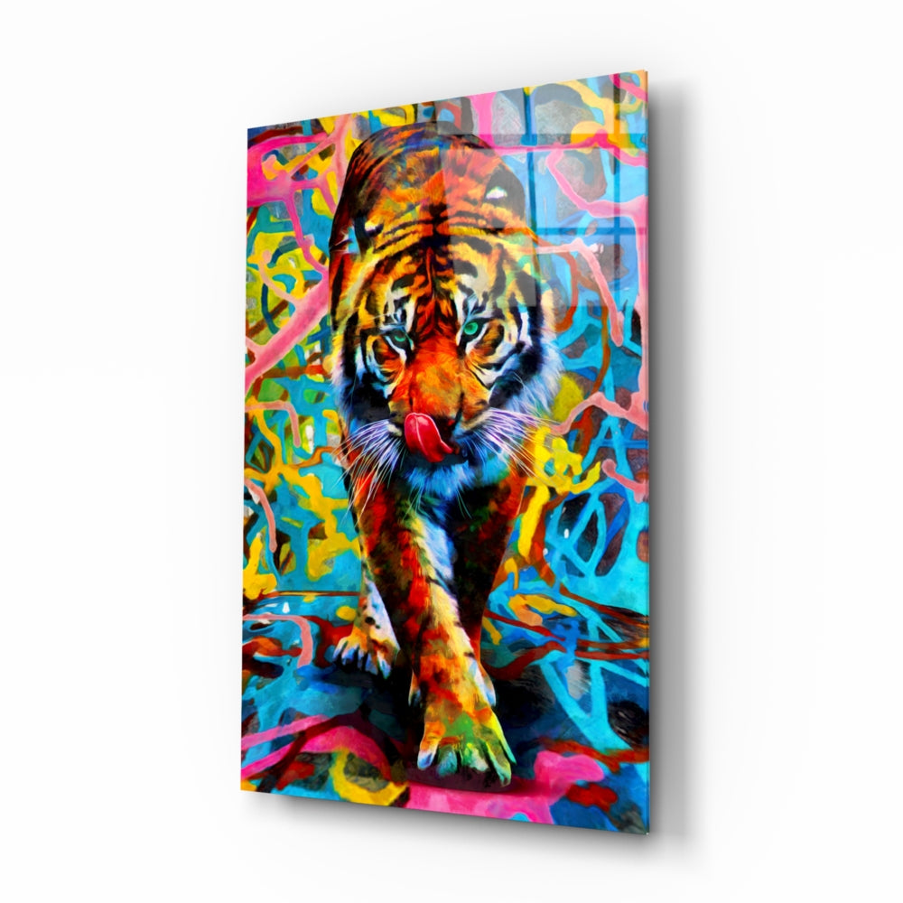 Vibrant Tiger Print T-Shirt for Men & Women - Trendy Animal Graphic Tee for Casual Wear, Street Style & Gifts