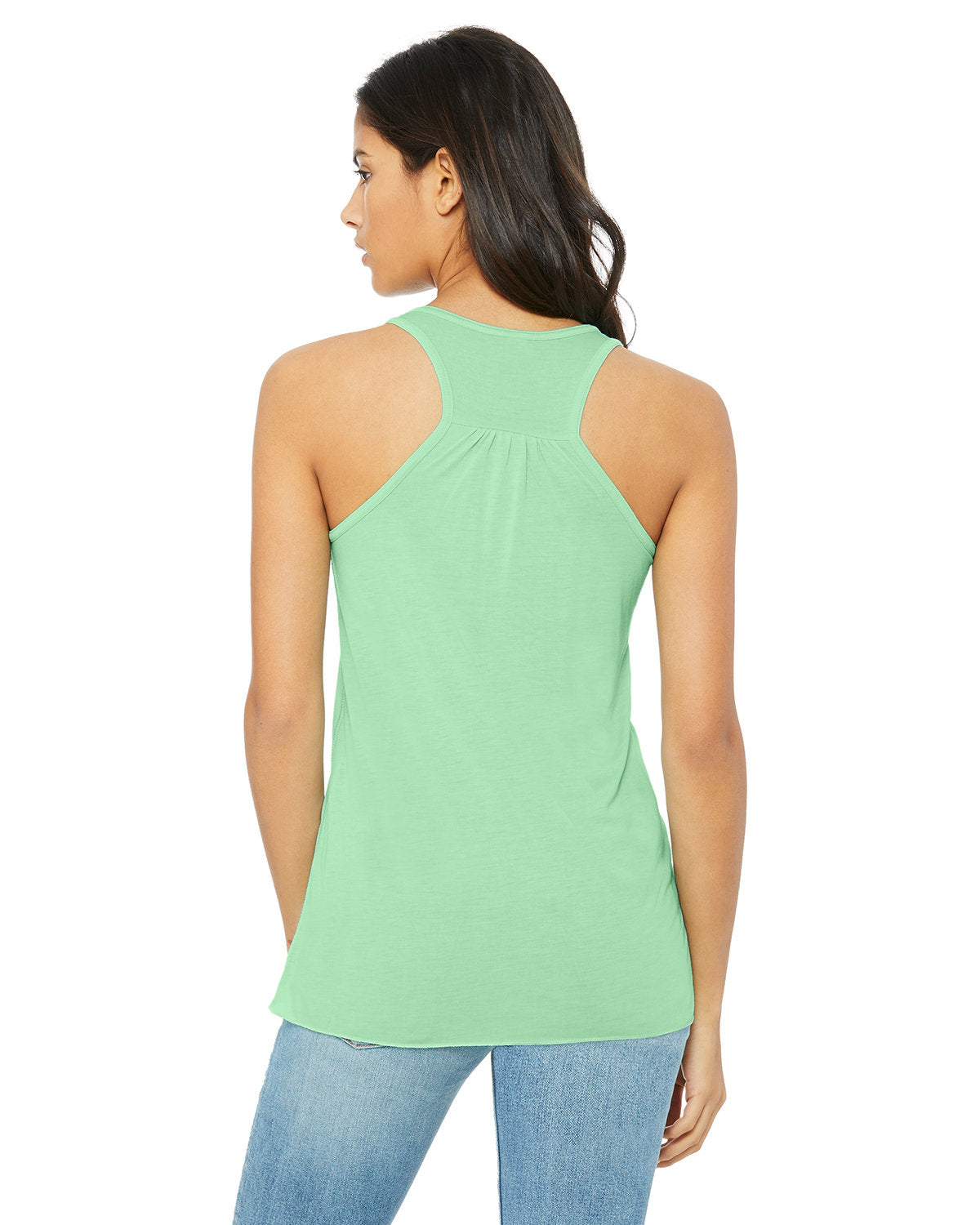 Bella + Canvas B8800 Women's Flowy Racerback Tank Top - Soft Stretchy Fabric for Yoga, Gym & Summer Outfits