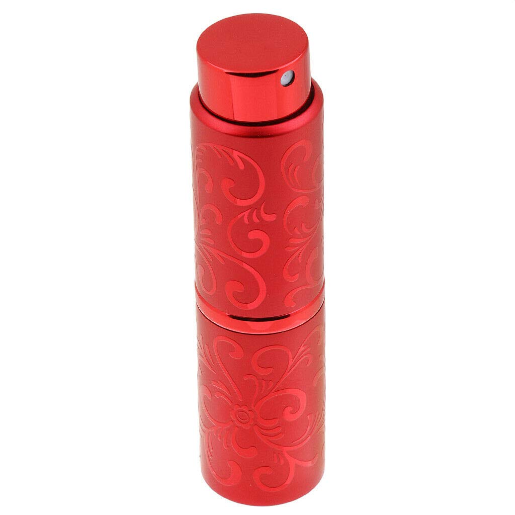 15ml Red Portable Perfume Atomizer Bottle - Travel Size Refillable Spray for Fragrance & Essential Oils | Perfect for Travel, Gym, Purse & Gift Giving