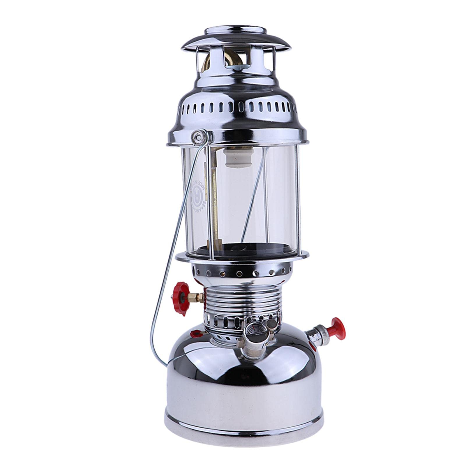 Portable Propane Camping Lantern - White Steel Outdoor Light - Perfect for Camping, Hiking, Backpacking & Emergency Preparedness