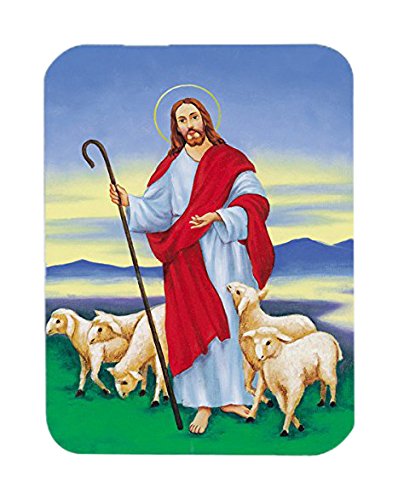 Jesus The Good Shepherd Tempered Glass Cutting Board - Large Decorative Kitchen Chopping & Serving Board (12x18 Inch) - Perfect for Religious Home Decor, Holiday Entertaining & Gift Giving