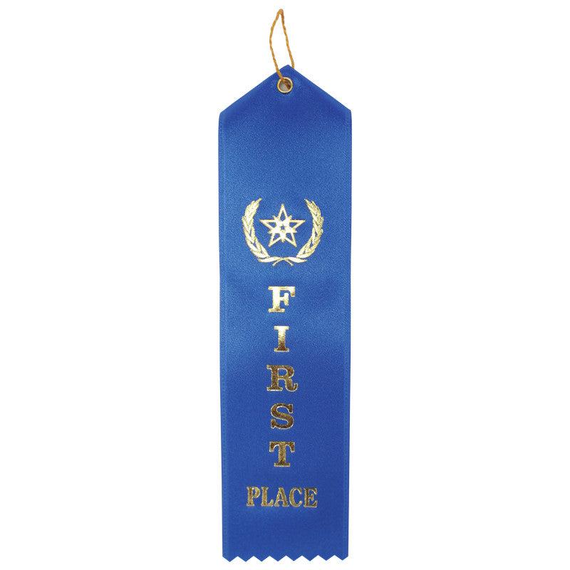 1st - 10th Place Award Ribbons with Point Top & String - Pack of 10 for Competitions, Sports Events & School Awards