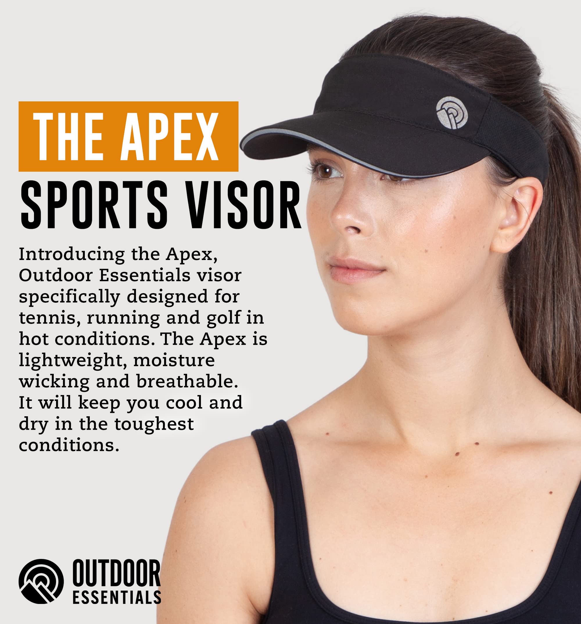 Women's Sun Visor Hat - UV Protection Sports Visor for Tennis, Golf, Softball & Running - Lightweight & Breathable for Outdoor Activities