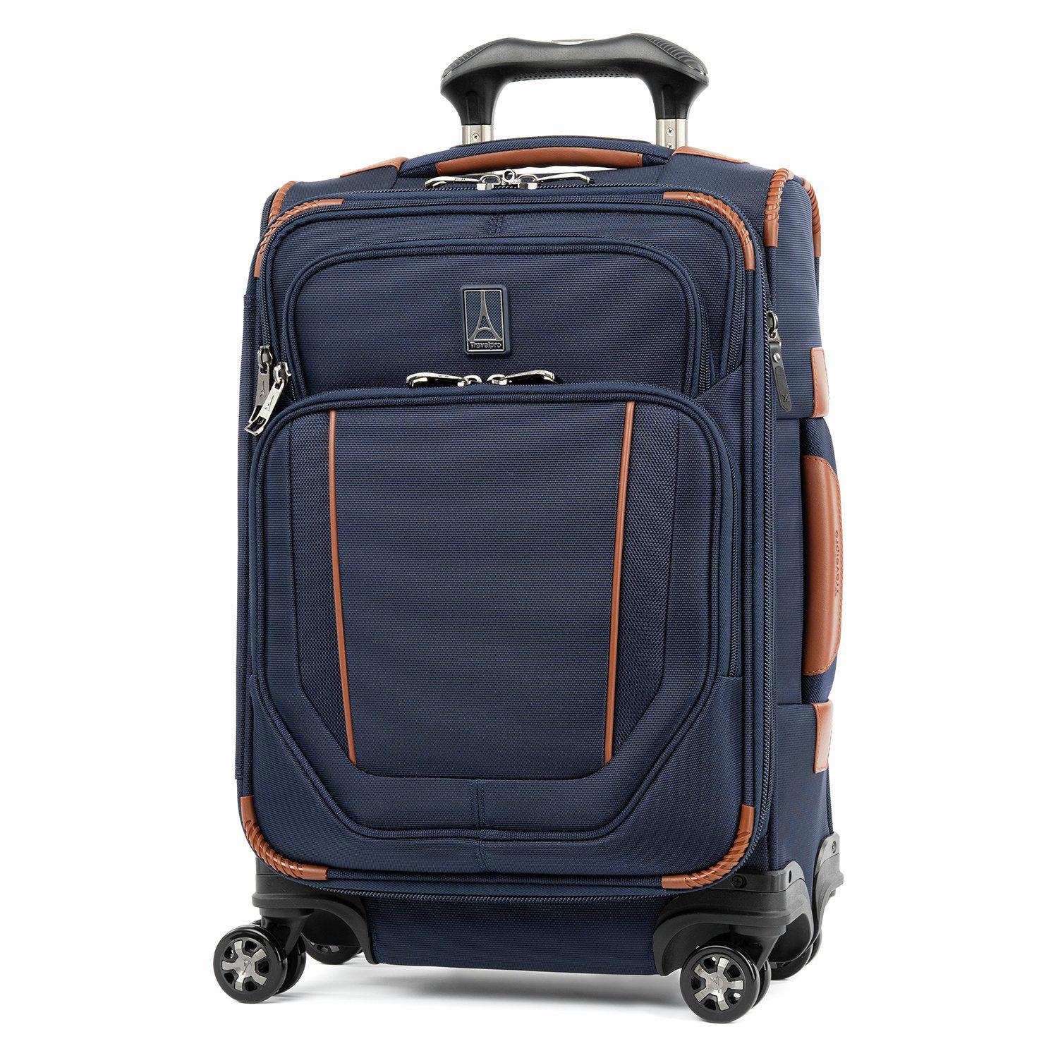 Travelpro Crew VersaPack Global Carry On Expandable Spinner Luggage - Lightweight Expandable Suitcase for Business Travel & Weekend Getaways
