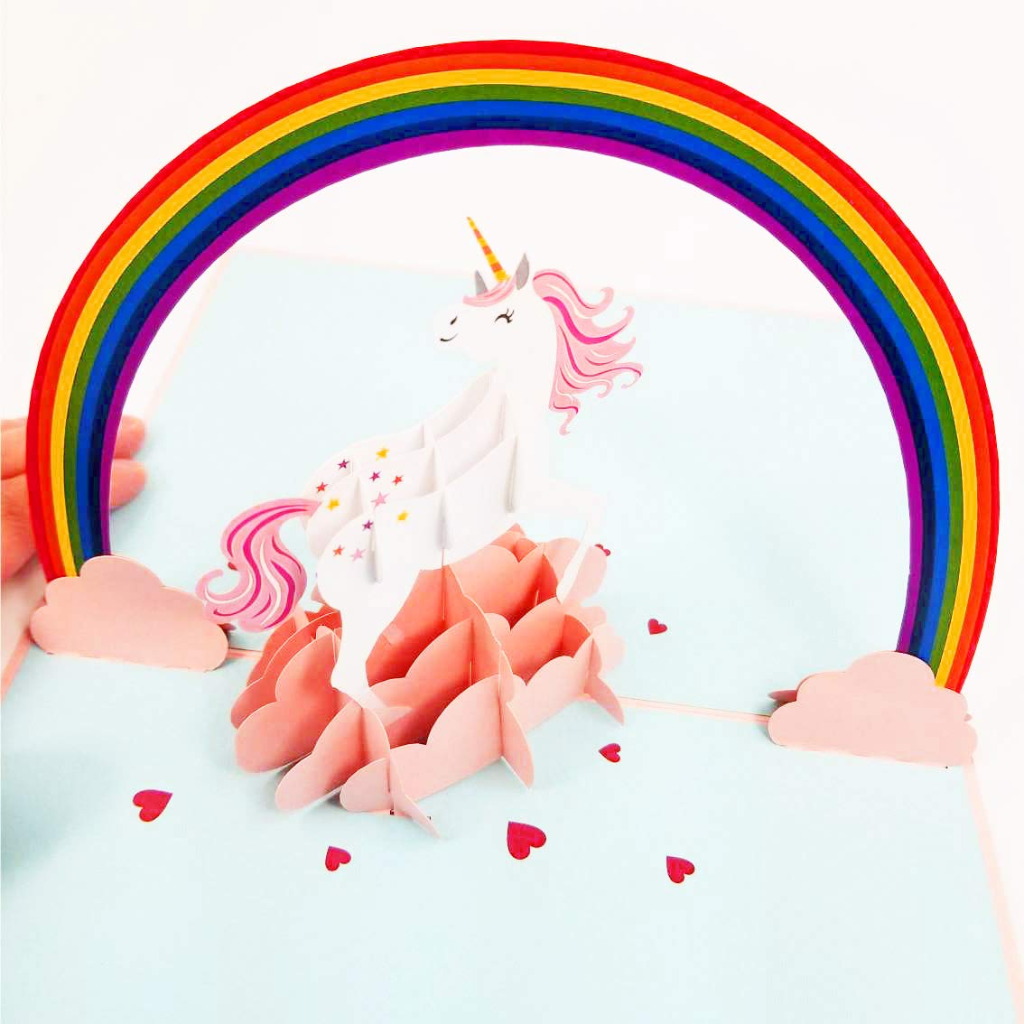 Magical Unicorn Pop Up Card for Birthdays & Special Occasions