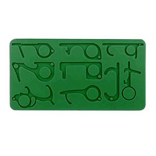Shiny Glossy Silicone Resin Molds for DIY Keychain Pendant Jewelry Making - Anti-Epidemic Keychain Mold Set for Epoxy Resin Crafts - Perfect for Handmade Gifts, Party Favors, and Art Projects