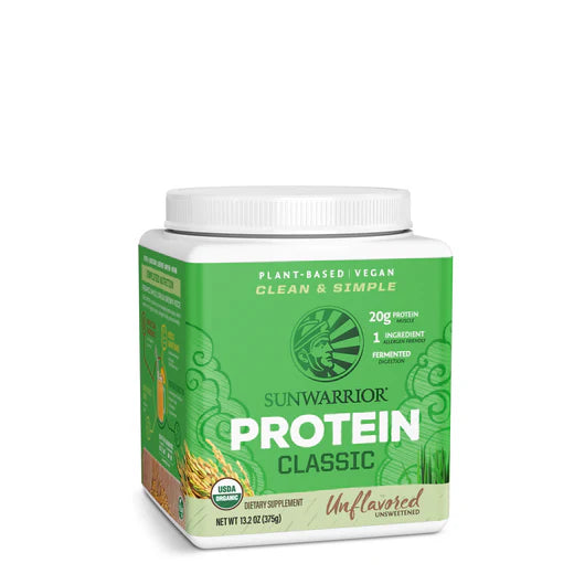 Sunwarrior Classic Protein Powder - Organic Plant-Based Vegan Protein for Muscle Recovery & Weight Loss | Perfect for Smoothies, Shakes & Post-Workout Nutrition