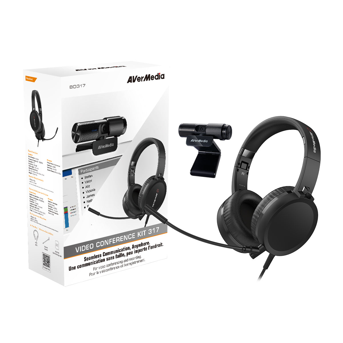 AVerMedia BO317 Video Conference & Teaching Kit - Perfect for Online Meetings, Remote Learning, and Webinars