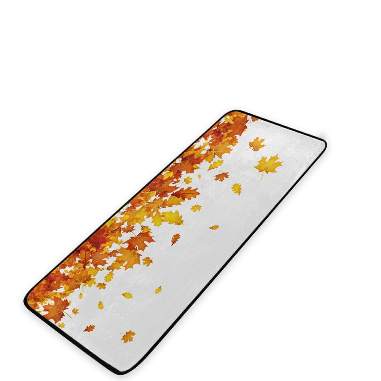 Non-Slip Fall Leaves Kitchen Mat 39x20 Inches - Cushioned Anti-Fatigue Rug for Kitchen, Bedroom & Living Room - Perfect for Cooking, Standing Comfort & Home Decor