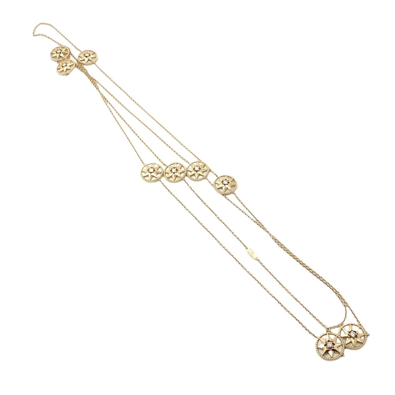 Christian Dior 18k Gold Rose de Vents Mother of Pearl Diamond 42